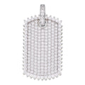 Moissanite Iced Dog Tag Pendant