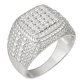 Moissanite Chicago Square Iced Ring