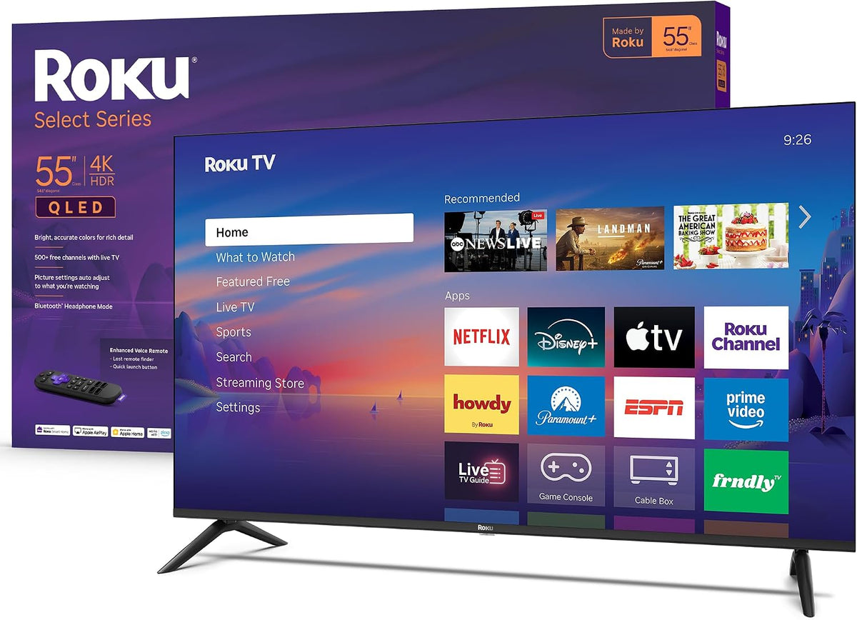 Roku 75" Select Series 4K QLED Smart Roku TV