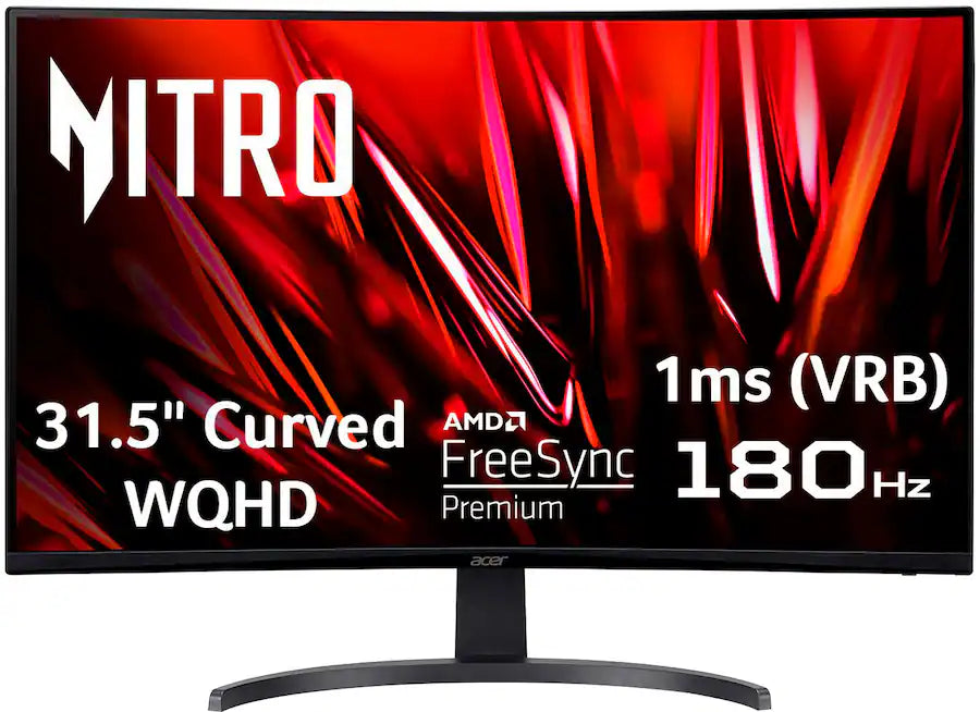 Acer Nitro XZ322QU V3 31.5" Curved Gaming Monitor - QHD 2560x1440, 144Hz, 1ms, FreeSync Premium - Certified Refurbished - photo 1