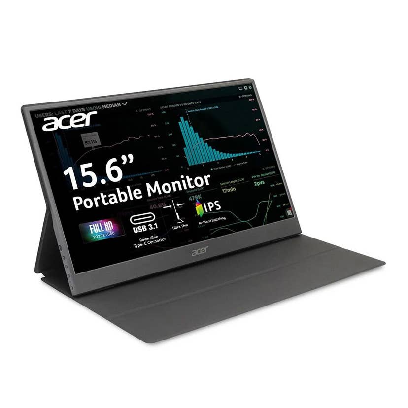 Acer PM161Q 15.6" Portable Monitor - Full HD IPS, USB-C, Mini HDMI - Certified Refurbished - photo 2