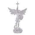 Moissanite Saint Michael Pendant (Sandblasted Matte)