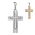 Moissanite Miami Iced Cross Pendant