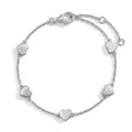 Linked Heart Baby Bracelet — 925 Sterling Silver