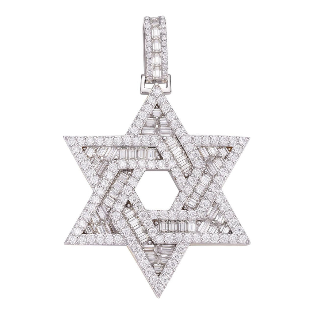 Moissanite Star Of David Pendant