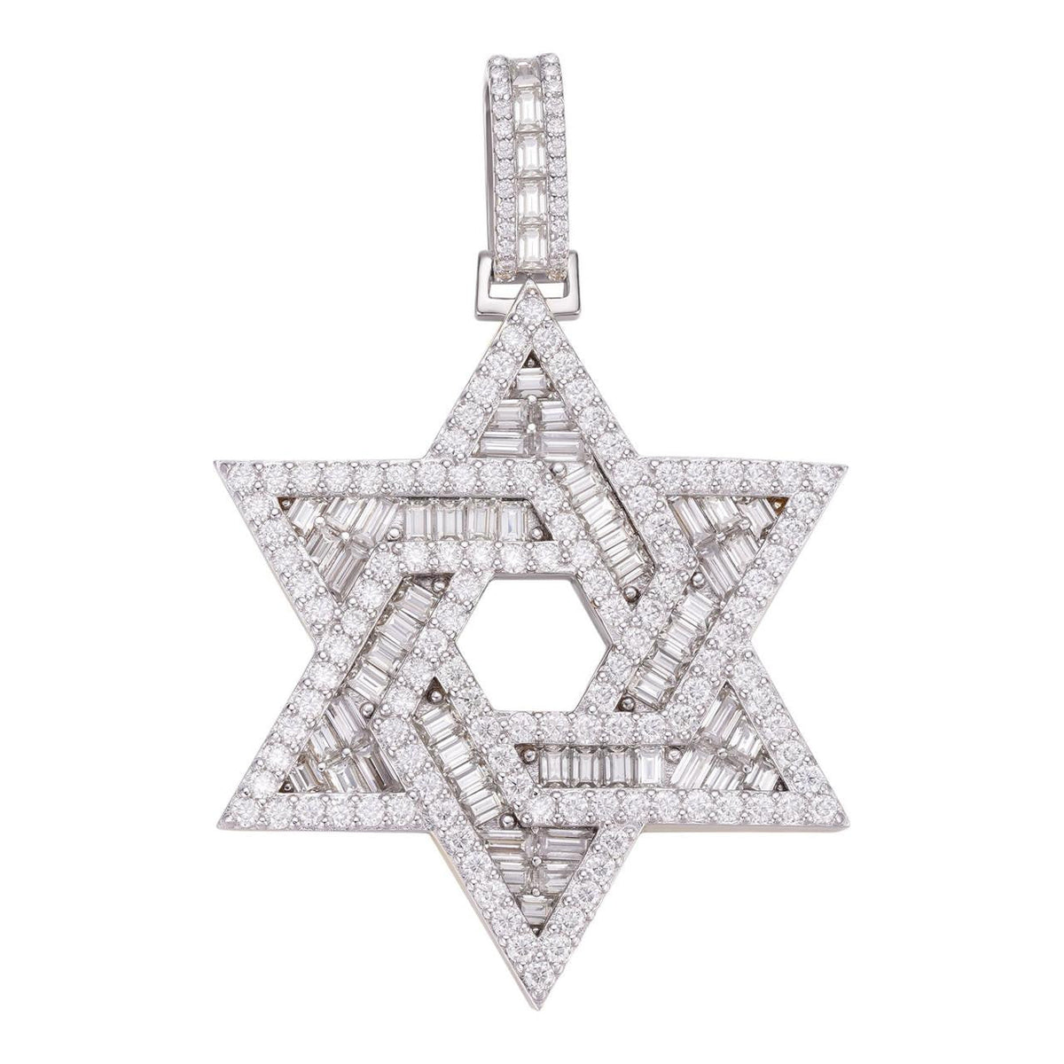 Moissanite Star Of David Pendant