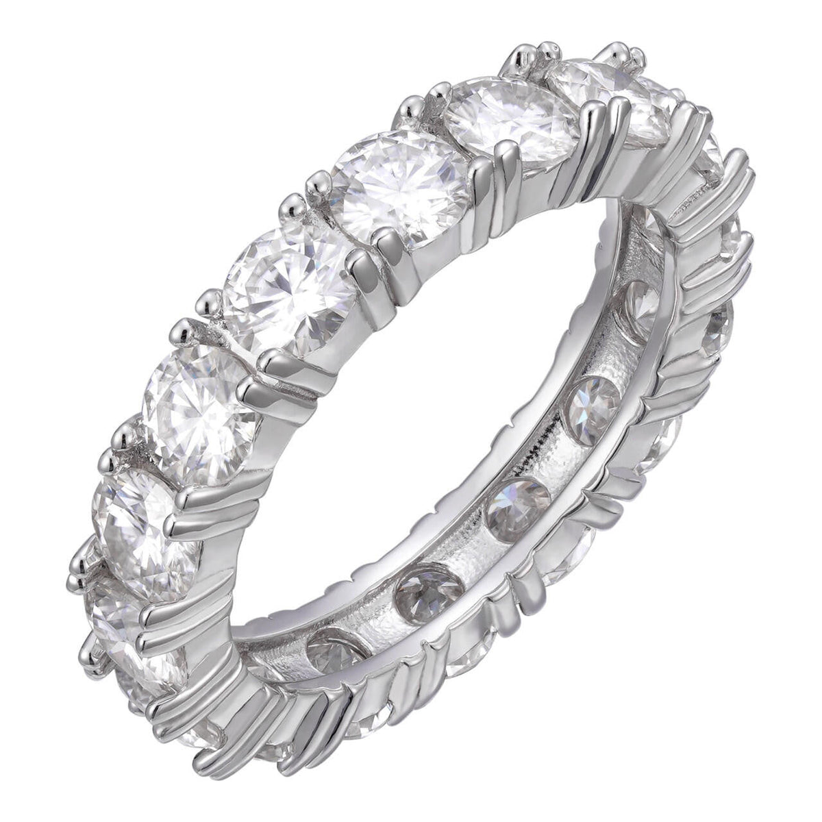 Moissanite Eternity Band Ring (#1 Bestseller)
