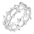 Moissanite Crown Of Thorns Ring