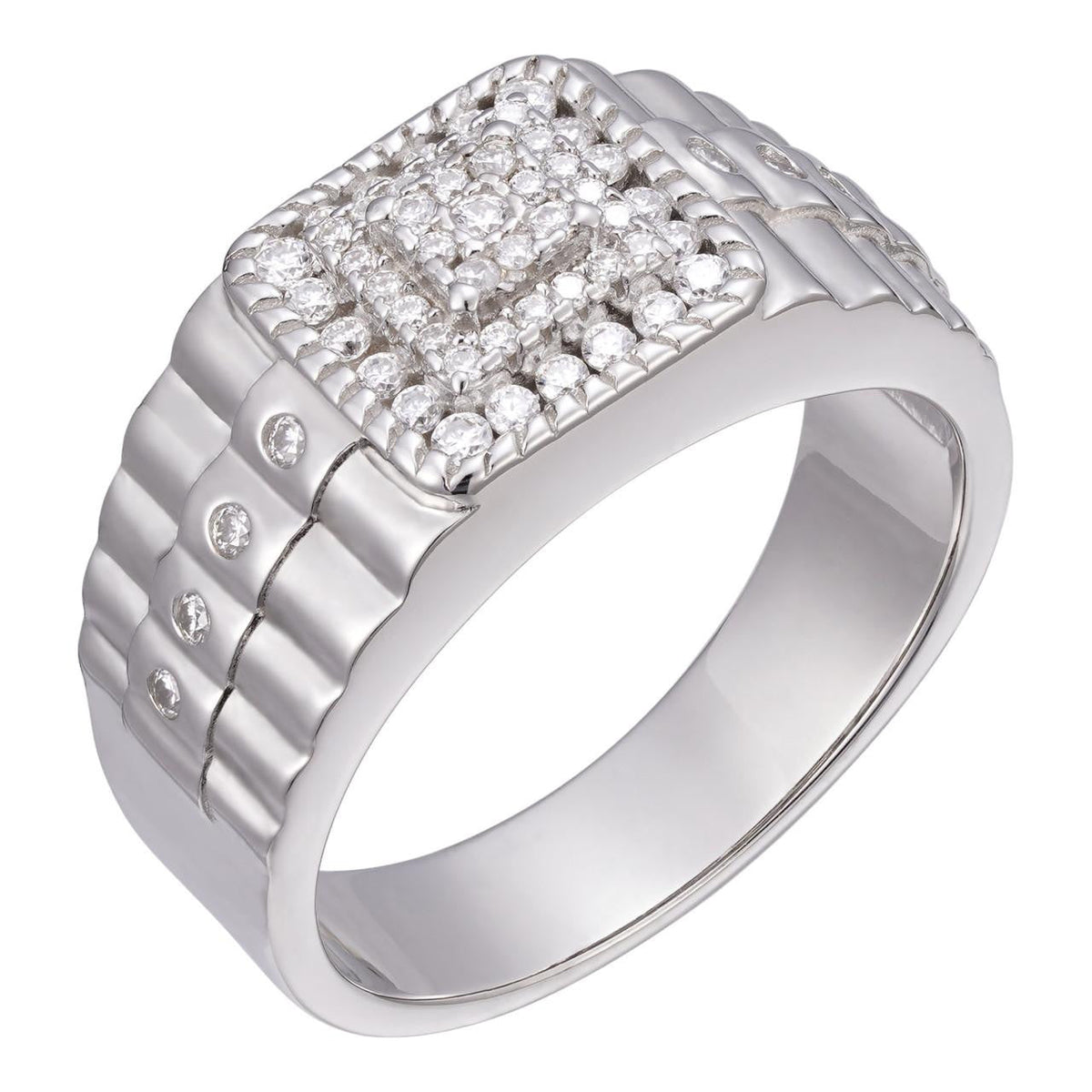 Moissanite Diamond District Ring