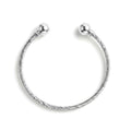 Twisted Cable Cuff Baby Bracelet — 925 Sterling Silver