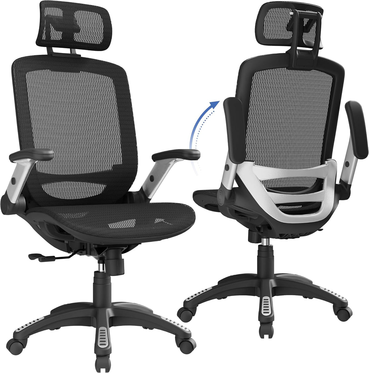 Big-and-Tall Ergonomic Mesh Chair — 400 lb Capacity