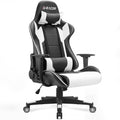 High-Back Racing Gaming Chair — Headrest + Lumbar Support