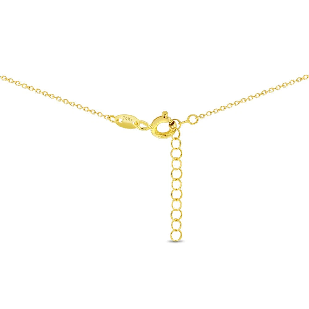 14K Gold Our Lady of Guadalupe Pendant Necklace for Kids