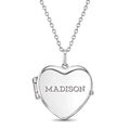 Kids Polished Heart Locket Necklace — 925 Sterling Silver