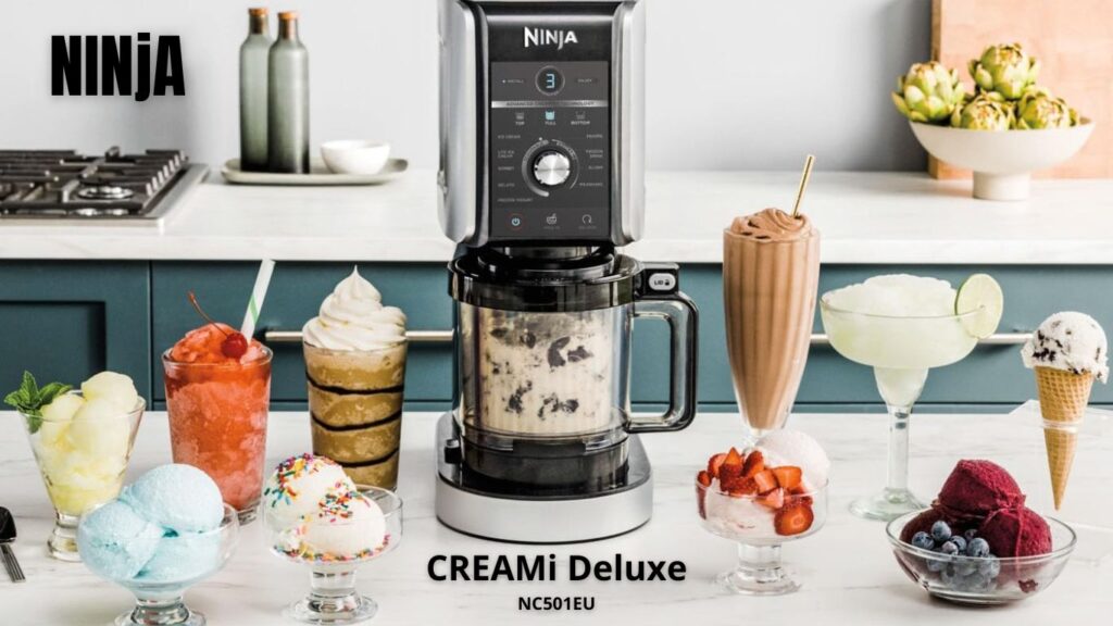 Ninja CREAMi Deluxe 11-in-1 XL Ice Cream Maker NC501 - Certified Refurbished (2-YEAR WARRANTY)