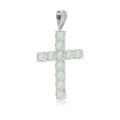 Iced Cross Pendant — CZ Stones (Pendant Only)