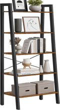 5-Tier Industrial Ladder Shelf