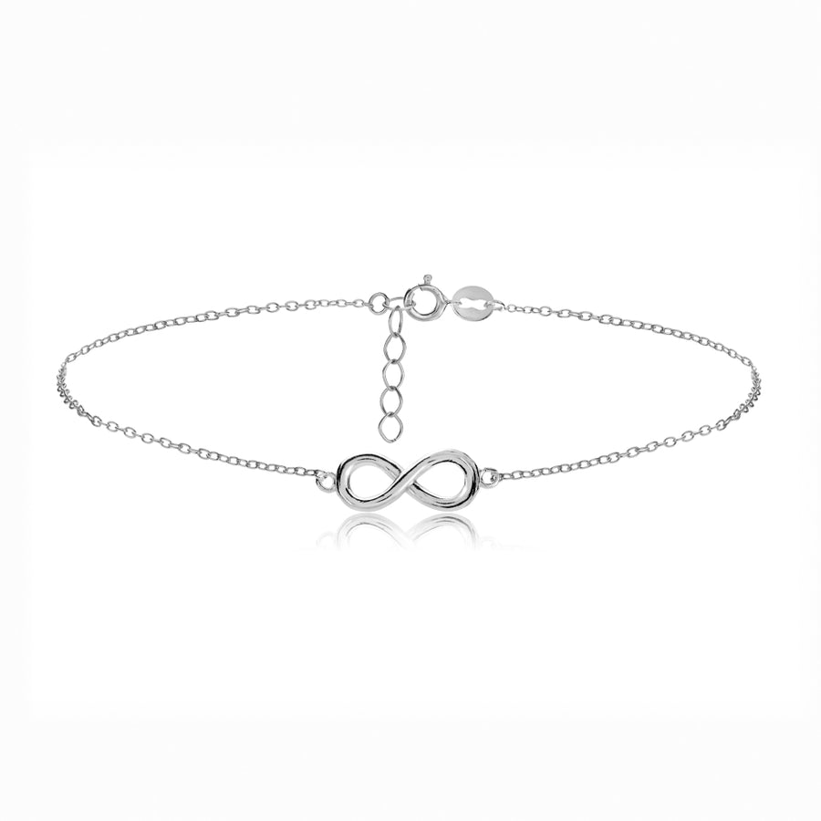 Sterling Silver Infinity Chain Anklet