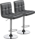 Counter-Height Swivel Bar Stools — Set of 2