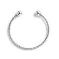 Sterling Silver Baby Cuff Bangle Bracelet with Twisted Cable