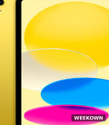 Apple 10.9-inch iPad Wi-Fi 64GB Yellow (Geek Squad Certified Refurb) — front view