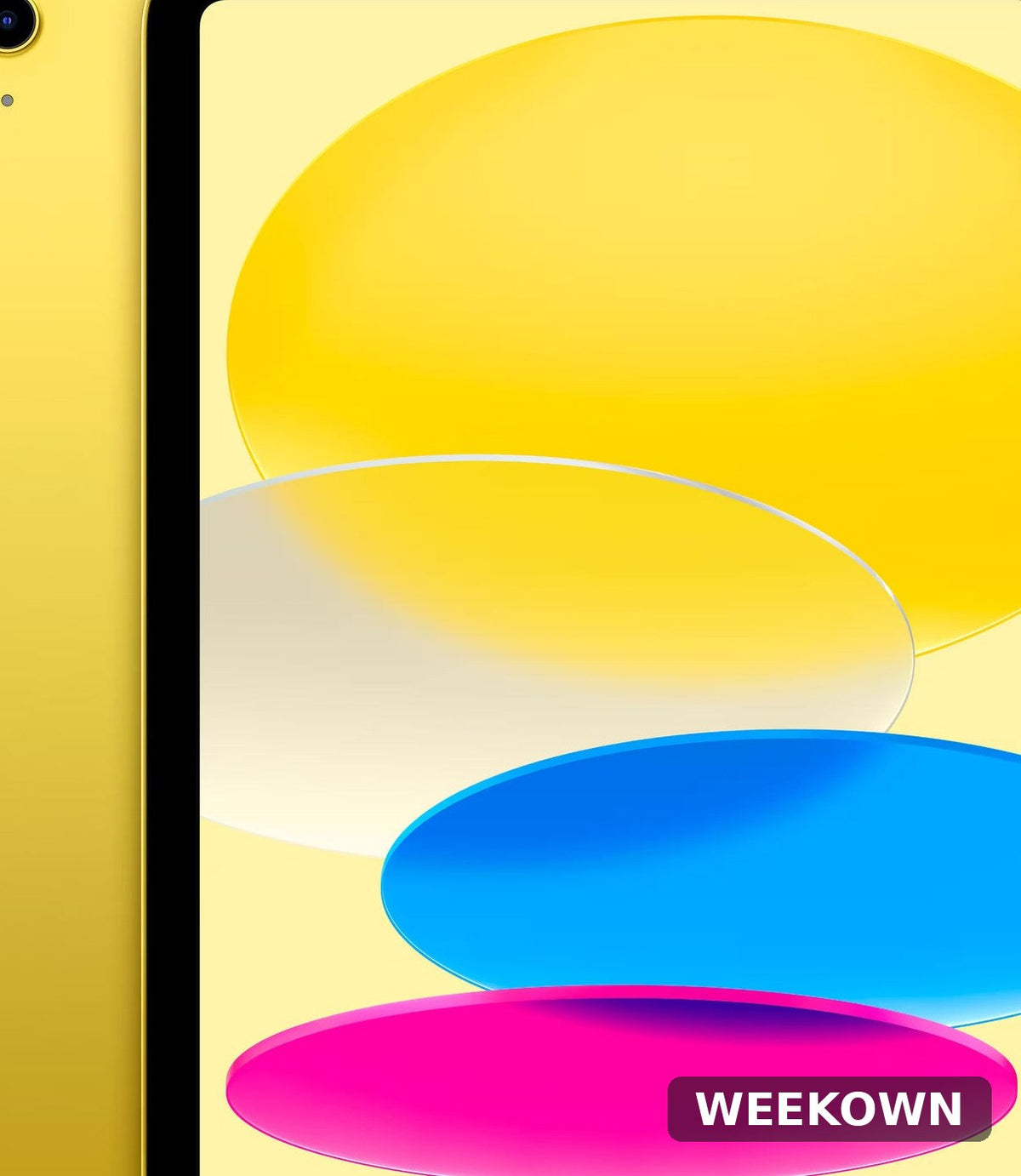 Apple 10.9-inch iPad Wi-Fi 64GB Yellow (Geek Squad Certified Refurb) — front view