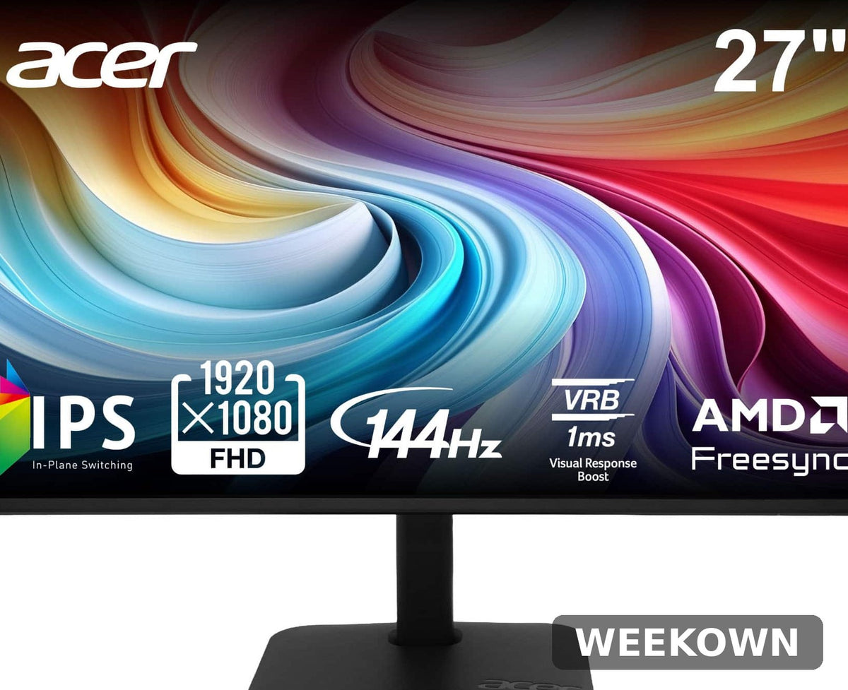 Acer 27in IPS FHD 144Hz Monitor — front view