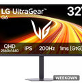 LG 32in UltraGear QHD 200Hz Gaming Monitor — front view