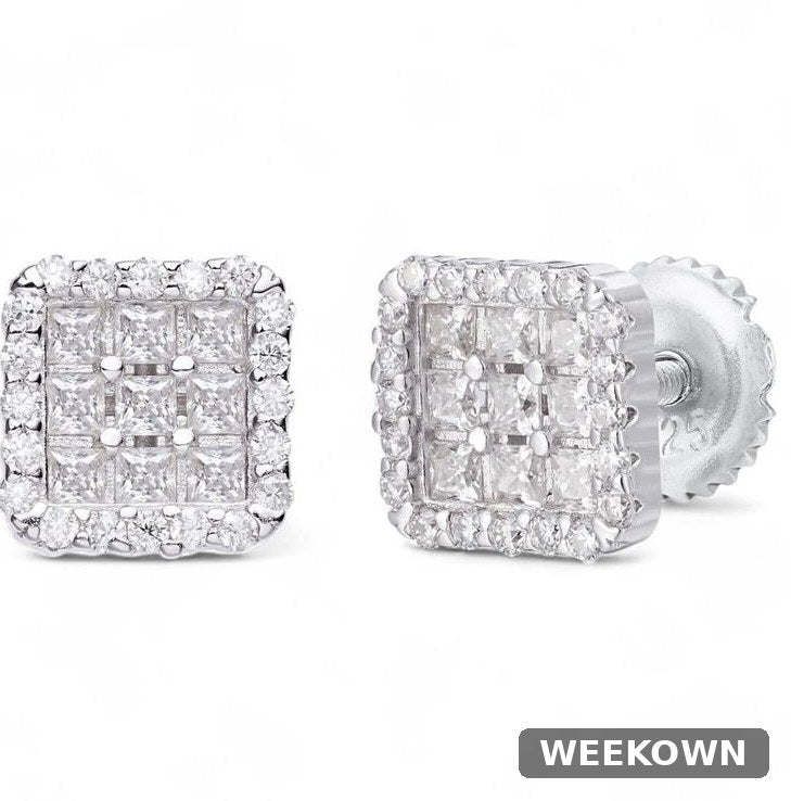 Moissanite Northern Ice Cartel Earrings 7mm