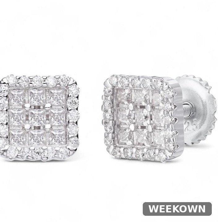 Moissanite Northern Ice Cartel Earrings 7mm