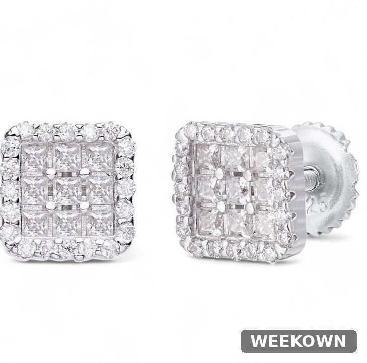 Moissanite Northern Ice Cartel Earrings 7mm