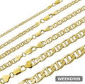 Gold Vermeil Mariner Chain & Bracelet Set — front view