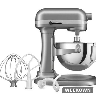 KitchenAid 5.5-Qt Bowl-Lift Stand Mixer RKSM55 - 11 Speeds, Stainless Bowl - Certified Refurbished