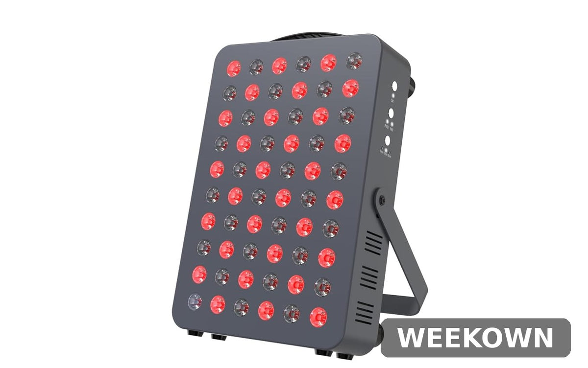 Hooga HG300 Red Light Therapy Panel - 660nm + 850nm, 60 LEDs, Timer & Stand - New