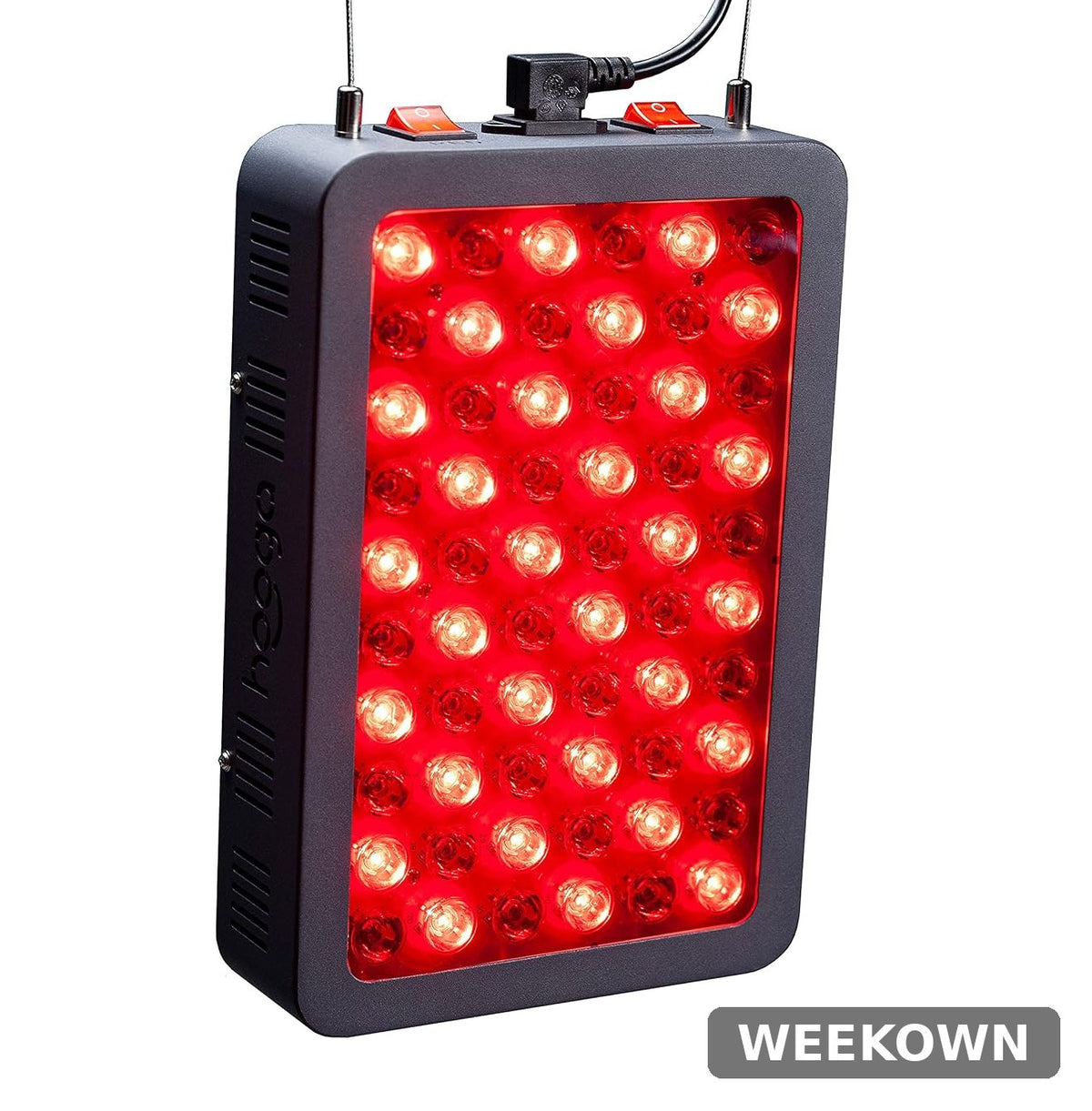 Hooga HG300 Red Light Therapy Panel - 660nm + 850nm, 60 LEDs, Timer & Stand - New