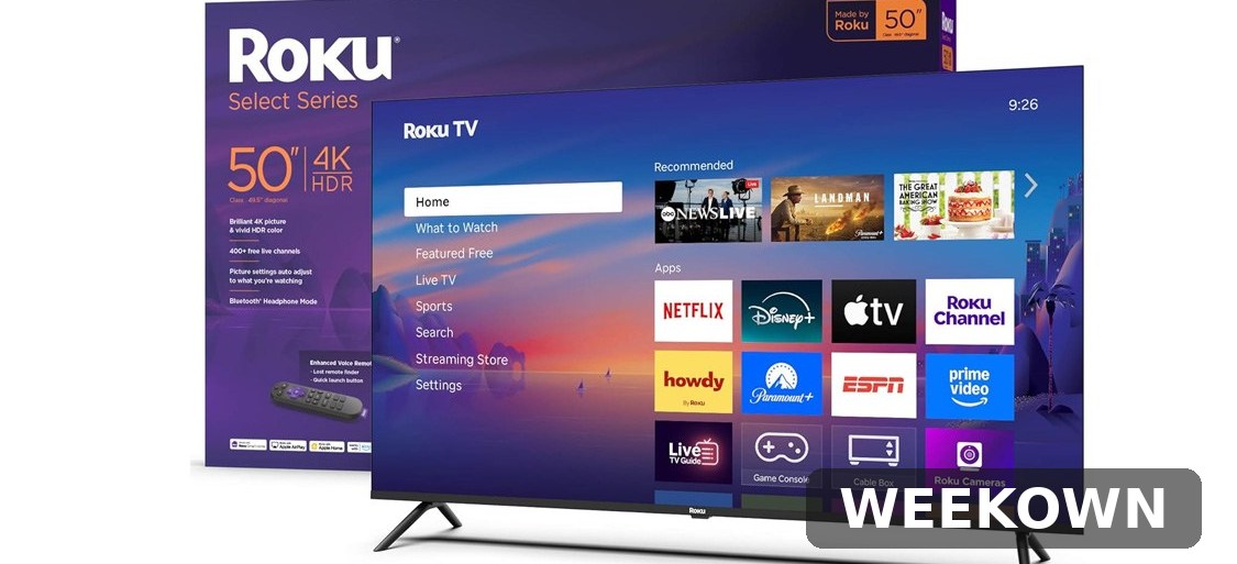 Roku 50" Select Series 4K QLED Smart Roku TV (2026) - New — detail view 2