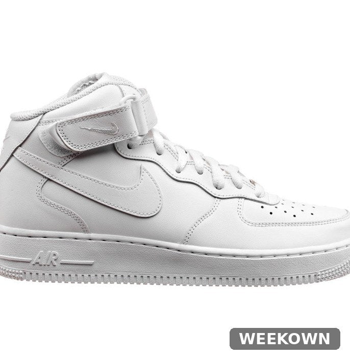Nike Air Force 1 '07 Mid — White (Men's) — front view