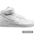 Nike Air Force 1 '07 Mid — White (Women's) — front view