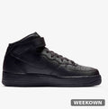 Nike Air Force 1 '07 Mid — Black (Women's) — front view