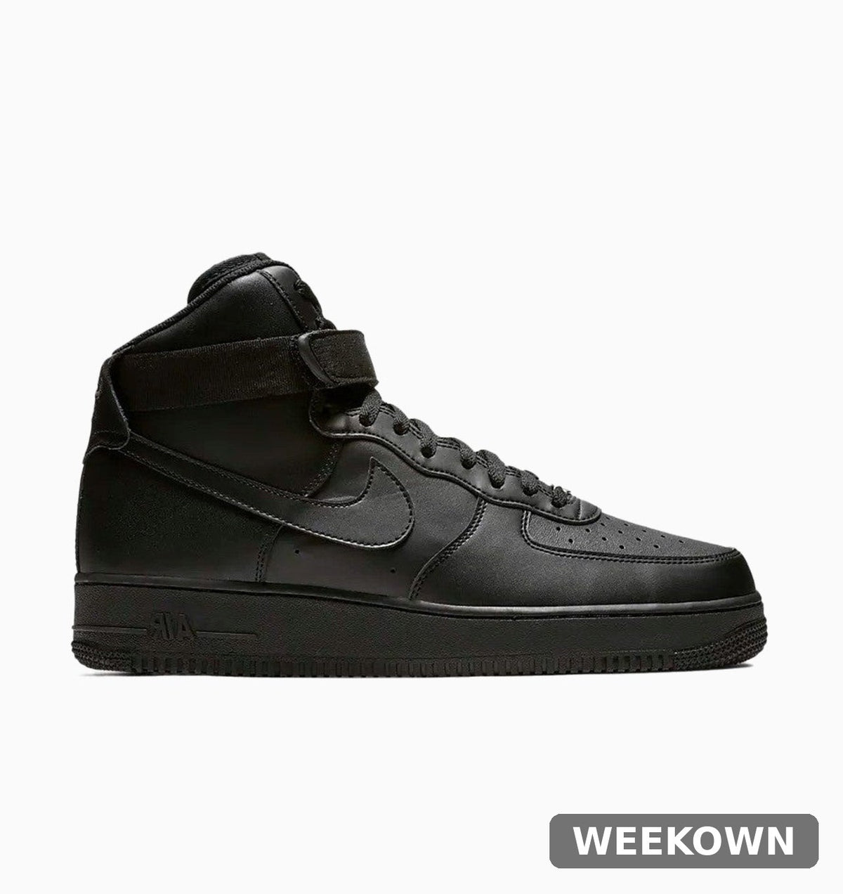 Nike Air Force 1 '07 High — Black (Women's) — front view