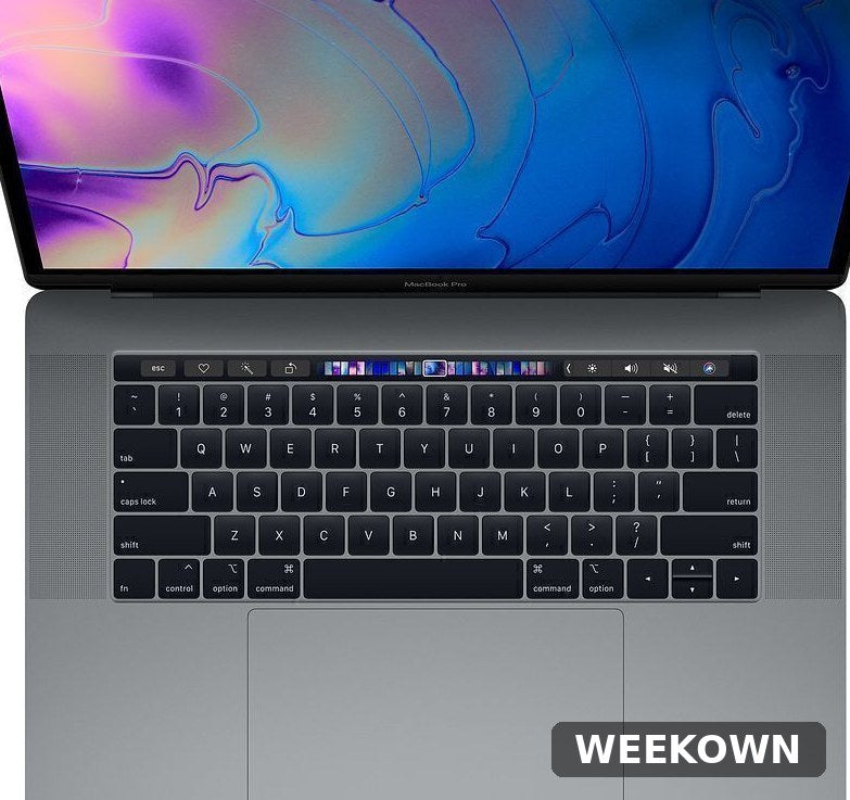 Apple MacBook Pro 15" Laptop - Core i7, 16GB RAM, 512GB SSD, Touch Bar — Certified Refurbished — front view