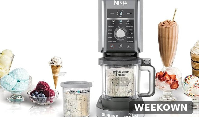 Ninja CREAMi Deluxe 11-in-1 XL Ice Cream Maker NC501 - Certified Refurbished (2-YEAR WARRANTY)